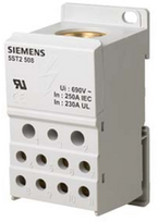 Siemens 5ST2508 Paskirstymo blokas 250A 1P 690V 1x35-120mm2 2x2.5-25mm2 5x2.5-16mm2 4x2.5-10mm2 DIN 5ST2508