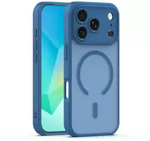 TFO Mag Matt dėklas, skirtas iPhone 17 Pro 6,3' / 18 Pro 6,3' tamsiai mėlynas, su apsauga kamerai