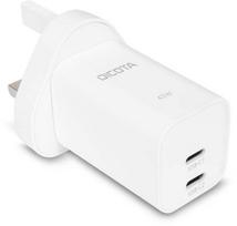 charger Dicota N 2-port GaN Wall Charger (45W) UK white (D32183) | D32183 | 7640239423879