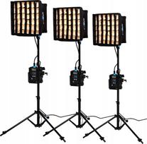 Zestaw studyjny Nanlite PavoSlim 60B LED Panel 3-Light Kit With Stand (01-006 3KIT-LS-ST) | 01-006 3KIT-LS-ST | 6949987426806