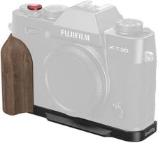 Szybkozłączka SmallRig L-Shaped Mount Plate with Wooden Handle for FUJIFILM X-T30 / T30 II / T30 III Black (5666) | 5666 | 6941590026176