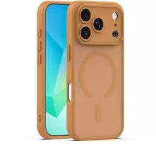 TFO Mag Matt dėklas, skirtas iPhone 17 Pro 6,3' / 18 Pro 6,3' rudas, su apsauga kamerai