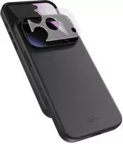 Epico Leather Pro Mag+ dėklas iPhone 17 Pro Max/18 Pro Max, suderinamas su Qi2 ir MagSafe - Juodas (Apsauga)