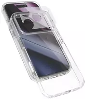 Epico Hero dėklas iPhone 17 Pro Max/18 Pro Max: itin lengvas dėklas – permatomas (dirželiai per petį ir fotoaparato salelės apsauga)