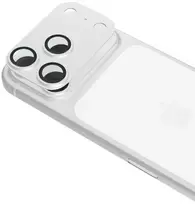 Epico aliumininis nuo atspindžių apsaugantis objektyvo ir salelės apsaugas iPhone 18 Pro su lengvu pritvirtinimu - Sidabrinis