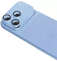 Epico aliuminis antirefleksinis objektyvo ir salelės apsauginis dangtelis iPhone 18 Pro Max su lengvu pritvirtinimu – šviesiai mėlyna