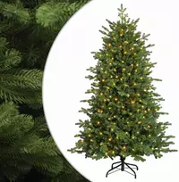 Dirbtinė Sulankstoma Kalėdų Eglutė 150 cm 150 LED Šilta balta