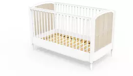 Theobebe HERMIONE lova 70x140, 86 cm - Balta