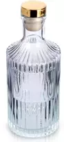 Stiklinė gertuvė su kamščiu, skaidri, 500 ml