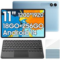 Planšetinis kompiuteris Blackview Tab 9 WiFi 10.95" Android 14 18GB + 256GB - SD 1 TB 8200 mAh Widevine L1 WPS Mėlyna + K1