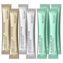 Drėkinamųjų veido kaukių rinkinys (4 vnt.) - âme pure Jelly Glow Rubber Mask™ Smooth & Glow Mix