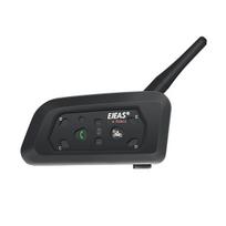V6 PRO Bluetooth motociklininko šalmo domofono ausinės BT Interphone 1200M 6 motociklininkams atsparus vandeniui ~ 13166