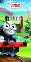 Paplūdimio rankšluostis Thomas and Friends 01, 70 x 140 cm.