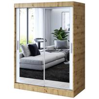 Stumdomoji spinta Belvedo Karl Artisan su dviem veidrodžiais ąžuolo balta