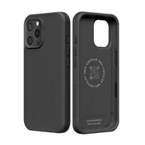 Minkšta antikratinė MagSafe dėklas iPhone 15 Pro Max SolidX serija Rhinoshield Juoda