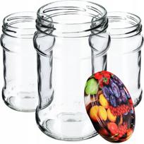 KADAX Seno stiklainiai 315ml 10vnt 66mm + "Vaisių" dangteliai