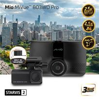Mio Front & Rear Dual Dash Cam with HDR | MiVue 803WD Pro | GPS | Wi-Fi|5415N9260038