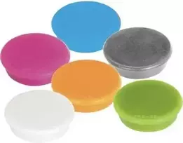 FRANKEN MagFun Magnets Assorted Colors 10-Pack 32mm Disc Ferrite