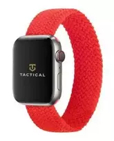 Tactical Braided String Band iš pintos nailono juostelės Apple Watch 1/2/3/4/5/6/7/SE 42/44/45mm M dydžio raudona