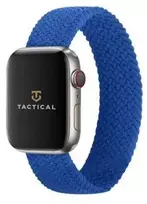 Tactical Braided String Band iš pintos nylon medžiagos Apple Watch 1/2/3/4/5/6/7/SE 42/44/45mm M dydis, mėlyna