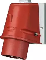 MENNEKES 804 CEE prietaiso kištukas 5 polių 32A 400V 6h IP44 su varžtiniais gnybtais, kampuotas