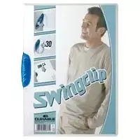 DURABLE SWINGCLIP® 30 A4 permatomas segtuvas su spaustuku - 25 vnt. pakuotė (226006)