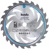 kwb 586154 volframo karbido diskinis pjūklas 184 x 16 x 1,2 mm, 24 dantų