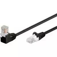 Wentronic 94173 Cat5e U/UTP RJ-45 tinklo pateikimo kabelis, 0,5 m, juodas