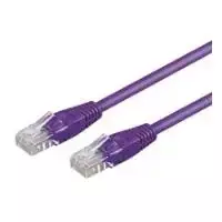 Wentronic 7m CAT5e UTP tinklo kabelis, RJ45 male to male, auksuoti kontaktai, violetinis 95246
