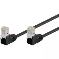 Wentronic 96086 Cat5e U/UTP RJ45 tinklo kabelis, juodas
