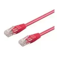 Wentronic Goobay CAT 5e U/UTP tinklo kabelis, magenta, 0,25 m 95200