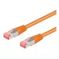 Wentronic 95605 CAT6a komutacinis kabelis, RJ45 kištukas–kištukas, 1,5 m, oranžinis