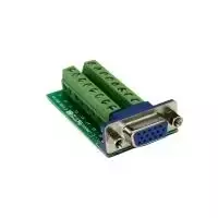 EXSYS EX-49020 VGA 16 kontaktų kabelio adapteris, žalias - sidabrinis