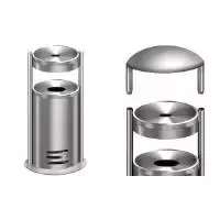 Kerkmann nerūdijančio plieno apsauginis stogelis safety stand peleninei, 1 vnt. (6292)