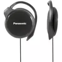 Panasonic RP-HS46E Sportiniai Clip-On ausinės su ausų kabliukais - juodos