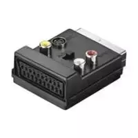 Wentronic AVK 198 SCART į 3x RCA/S-Video adapteris, juodas 50312