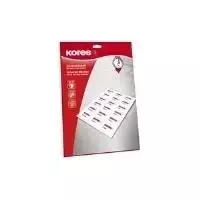 Kores Universal etiketės 52,5 x 29,7 mm baltos 25 lapai be paraščių (1000 etikečių) L5229.25