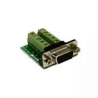 EXSYS EX-49005 D-SUB 9 kontaktų kištukas į 10 kontaktų gnybtų bloko adapterio kabelis, 0,3 m, RS-232