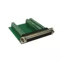 EXSYS EX-49040 D-SUB 37 kontaktų kištukas į gnybtų bloką, žalias/sidabrinis