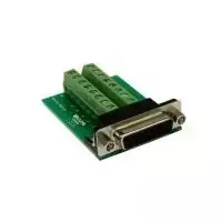 EXSYS EX-49015 D-SUB 15 kontaktų kištukinis į 16 kontaktų varžtinių gnybtų bloko adapteris, žalias/sidabrinis