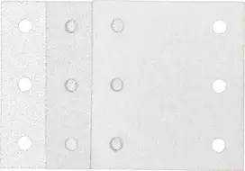 Makita 192352-4 šlifavimo popieriaus rinkinys, 10 vnt., grūdėtumas P60/P100/P150, 102 x 114 mm, su „Hook & Loop“ tvirtinimu, skirtas multi-įrankiams