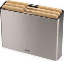 Joseph Joseph Folio Premium rinkinys: 3 pjaustymo lentelės su stovu