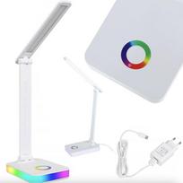Stalinis LED šviestuvas, stalinė LED lempa su RGB pagrindo apšvietimu, USB, jutikliniu valdymu
