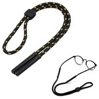 Reguliuojamas Storas Akinių Raištelis 33 Cm, Juoda/Geltona, 33