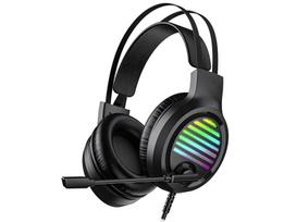 Juodos žaidimų ausinės Tracer GameZone GZ VPRO su RGB apšvietimu