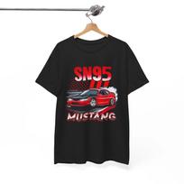 SN95 Mustang 94-98 American Muscle Sports Coupe Car Enthusiast Unisex T Shirt M red