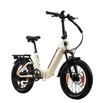 Sulankstomas elektrinis dviratis TTGO F7, 20 colių, baltas