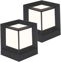 Yfmyy 2 modernių sodo šviestuvų komplektas 15 × 15 × 18,5 cm