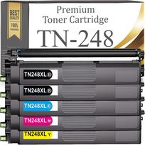 5 vnt. tonerio kasetės TN-248 XL, tinka BROTHER DCP-L3560CDW, L3520CDW, HL-L3220CW, MFC-L3740CDW