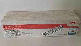 Tonerio kasetė OKI C110/C130/MC160 mėlyna (44250723), originali